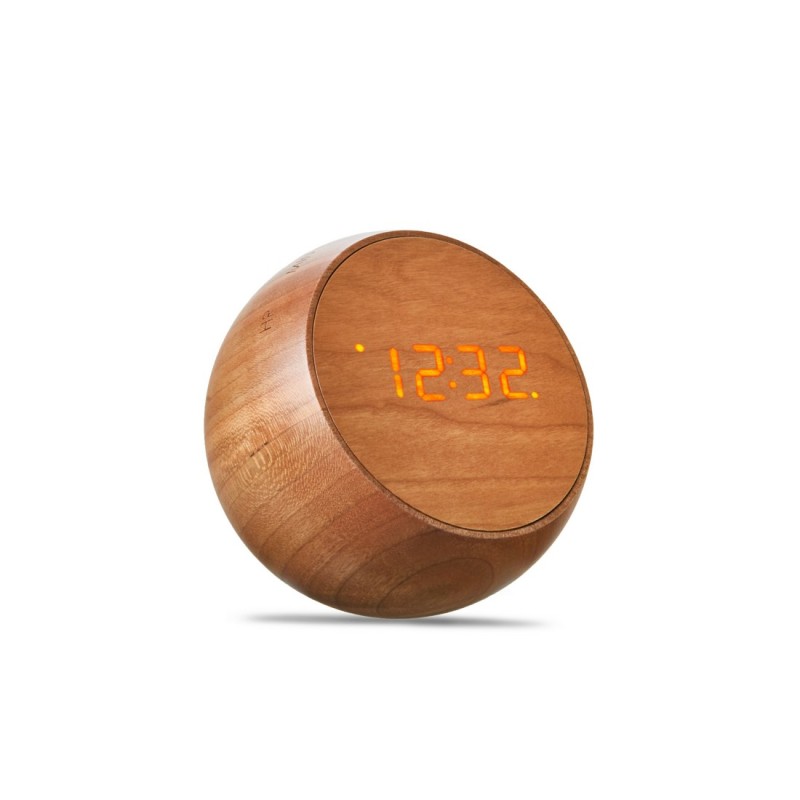 TUMBLER CLICK CLOCK, Cherry Wood