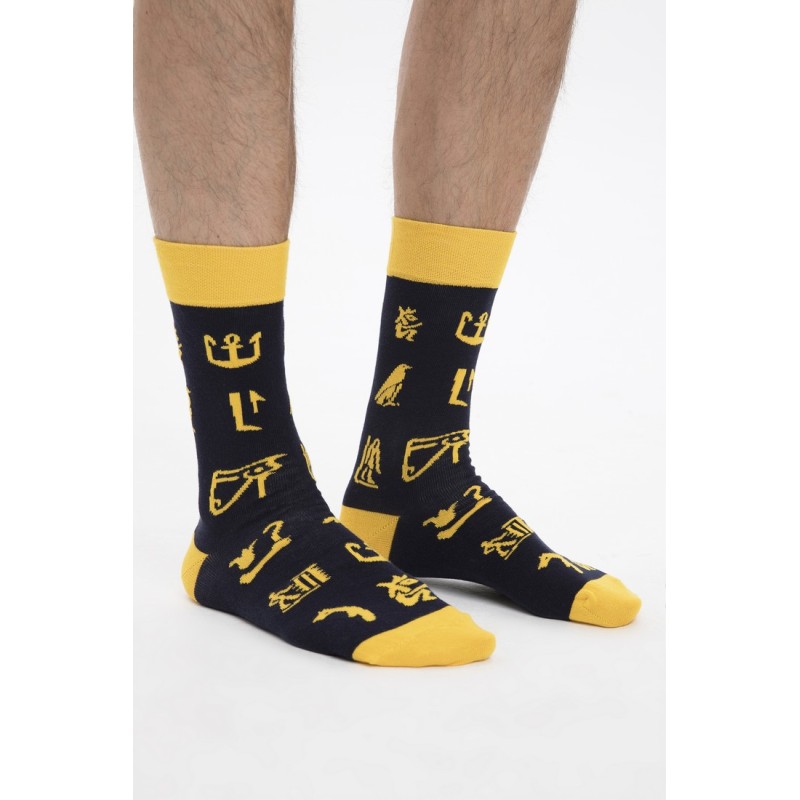 MEN SOCKS HIEROGLYPHS