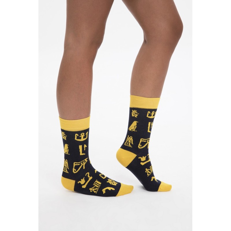 WOMEN SOCKS HIEROGLYPHS