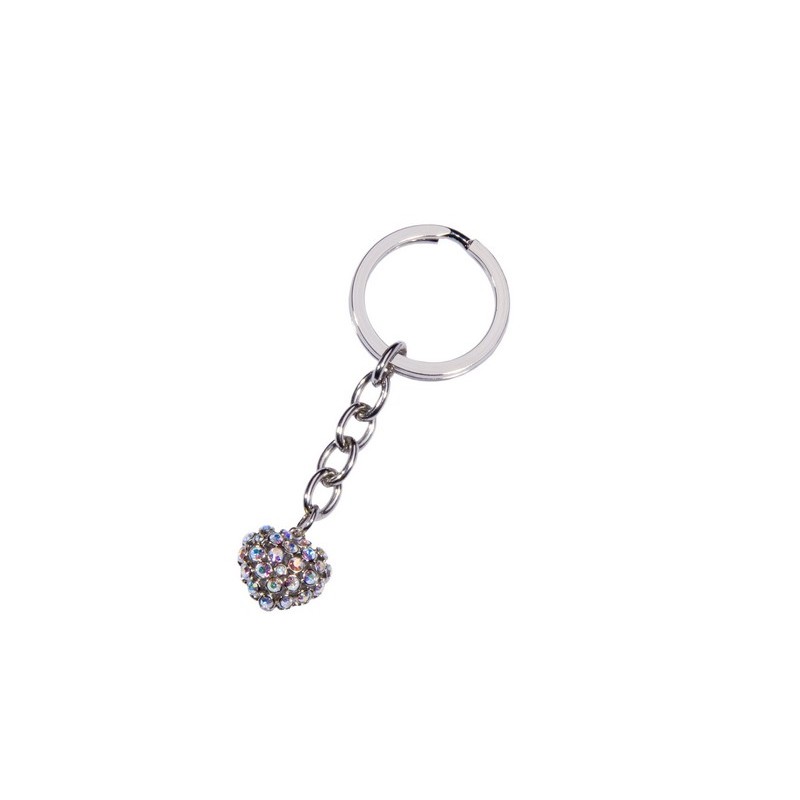 MINI GLAMOUR HEART, CLEAR, con cristalli Swarovsky