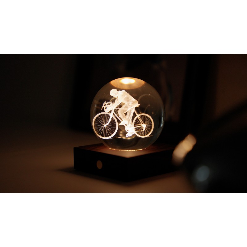 AMBER CRYSTAL LIGHT, 3D laser Cyclist